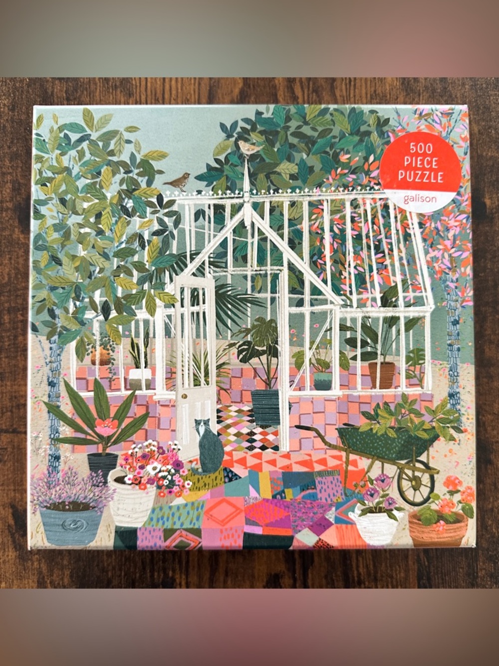 Galison Puzzle, Greenhouse Gardens, 500 pieces